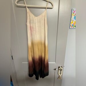 Mystree Beige and Brown Ombre Jumpsuit